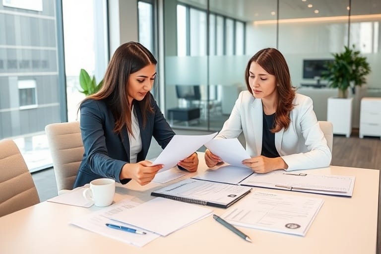 Migration agents and visa processing specialists working on IT recruitment cases