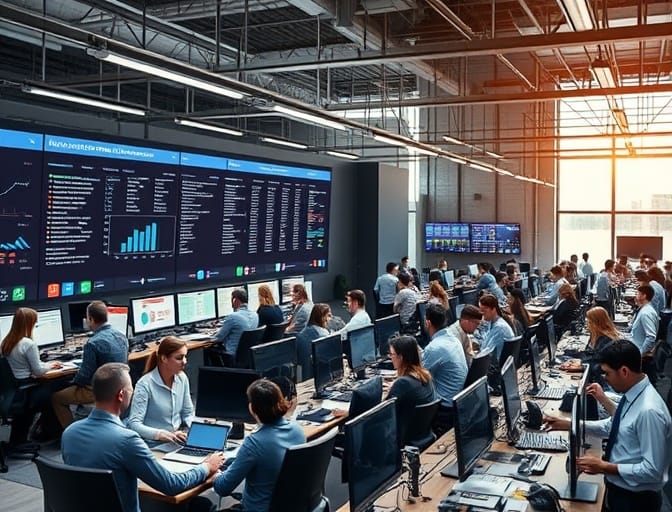 Large-scale recruitment operations processing multiple candidates