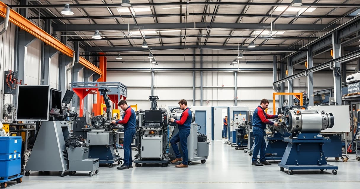 Skilled fitters and mechanical technicians in an Australian industrial facility